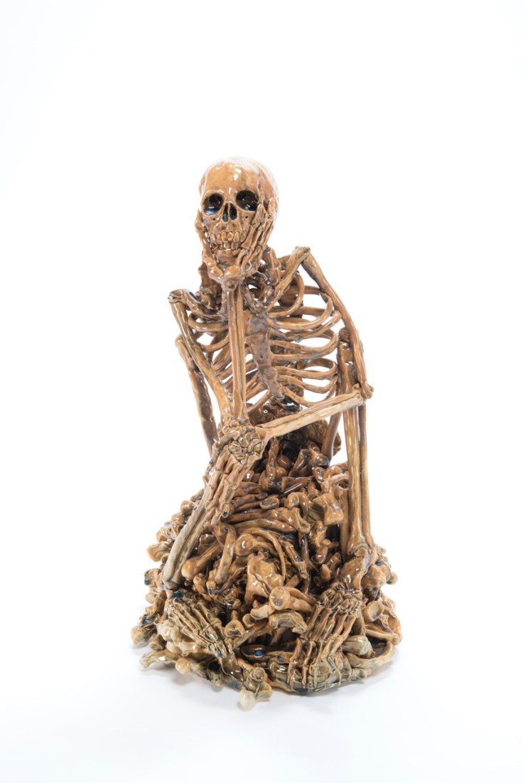 Carolein Smit, Skeleton, Ceramic sculpture, 2016 45cm W x 45cm D x 67cm H